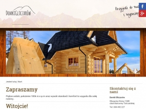 Komfortowe domki do wynajęcia w Tatrach.